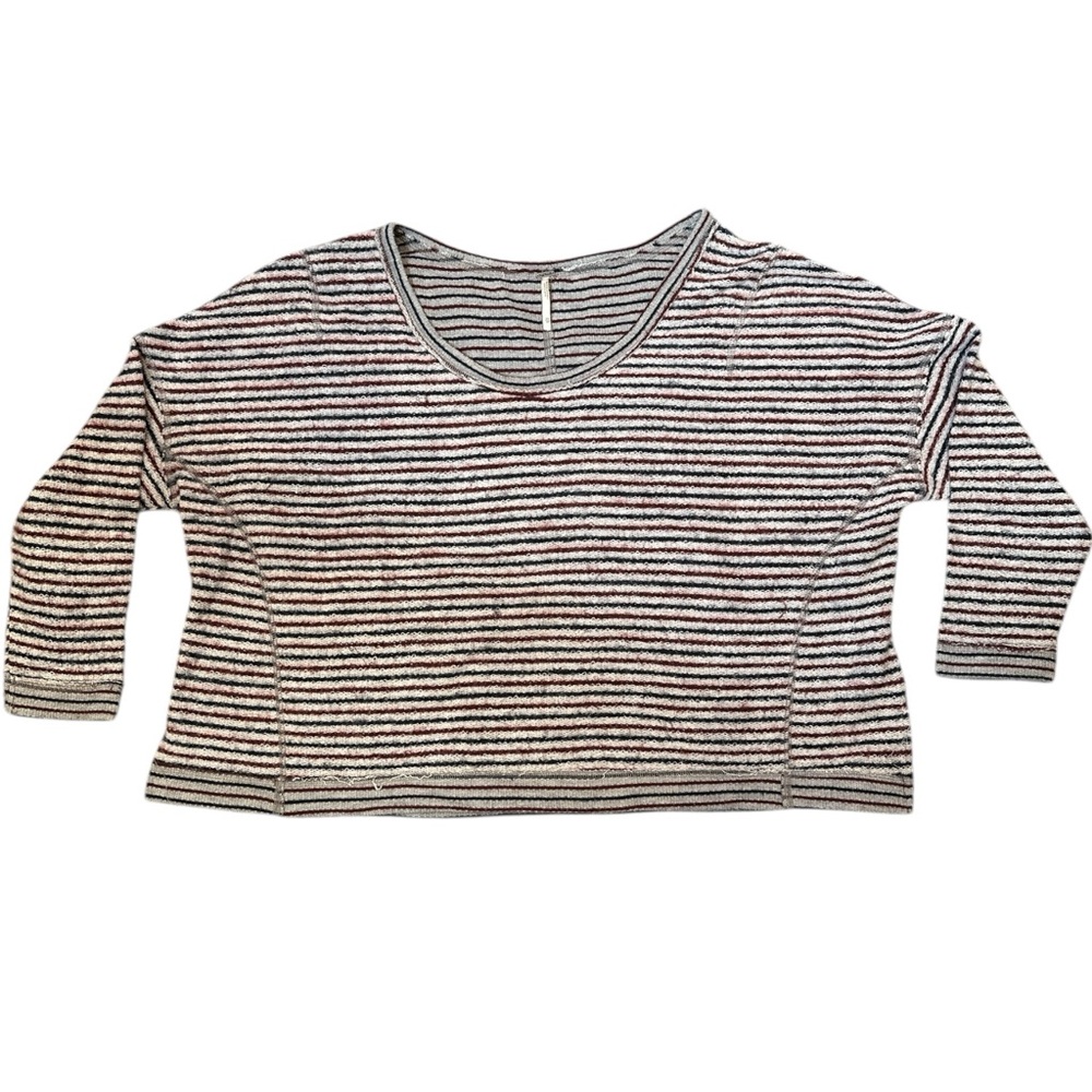 Free People Little Ann Striped Pullover Top - Picture 5 of 8